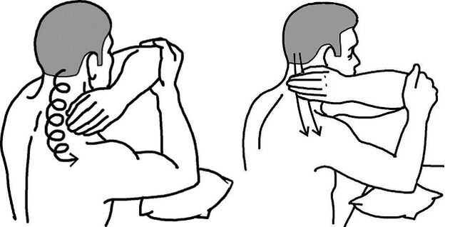 Self -massage to osteochondrosis of the neck