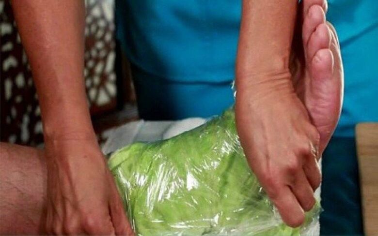 compress with cabbage leaves for arthrosis